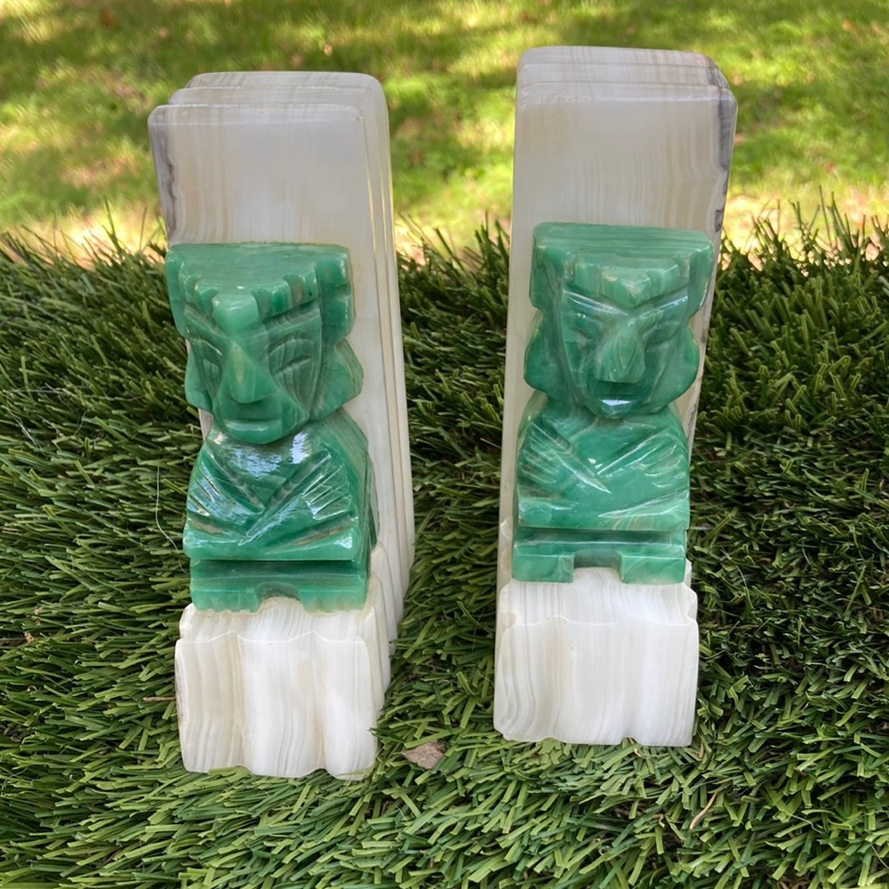 Banded Calcite Bookends